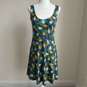 Angie Pineapple Print Minidress Size Small